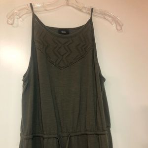 Military Green Maxi Sundress